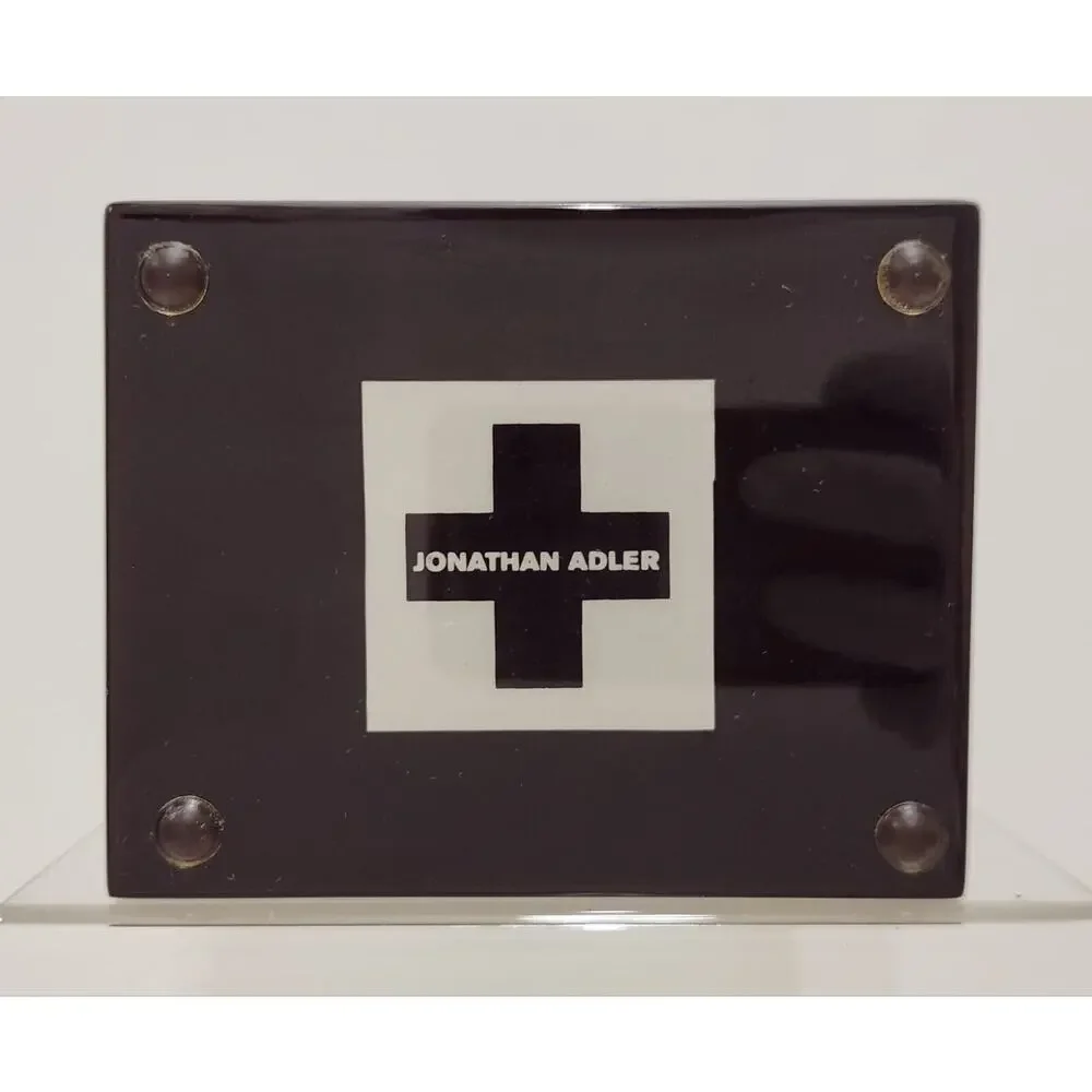 Jonathan Adler Brown Laquer Small Trinket Box